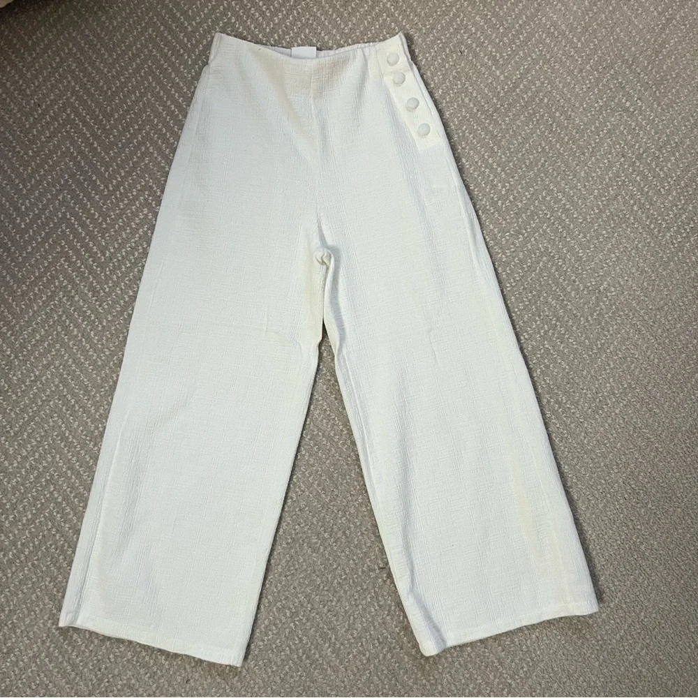 Zara Textured Flare Pants 7